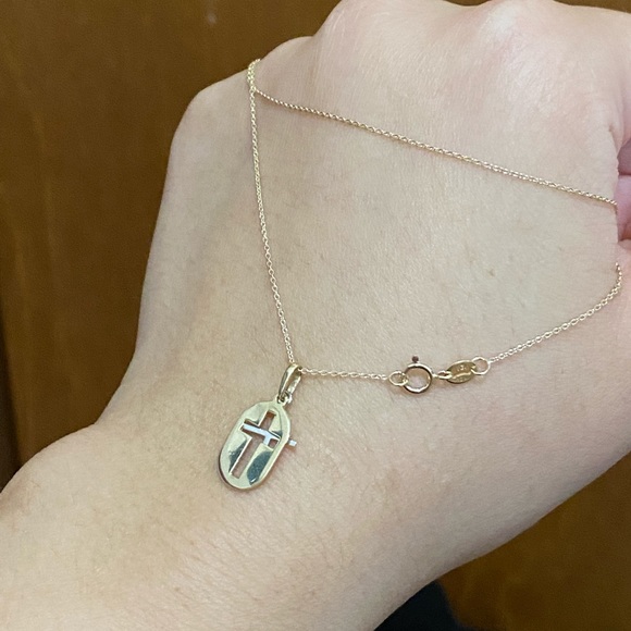 18' 10K gold necklace - Picture 4 of 8